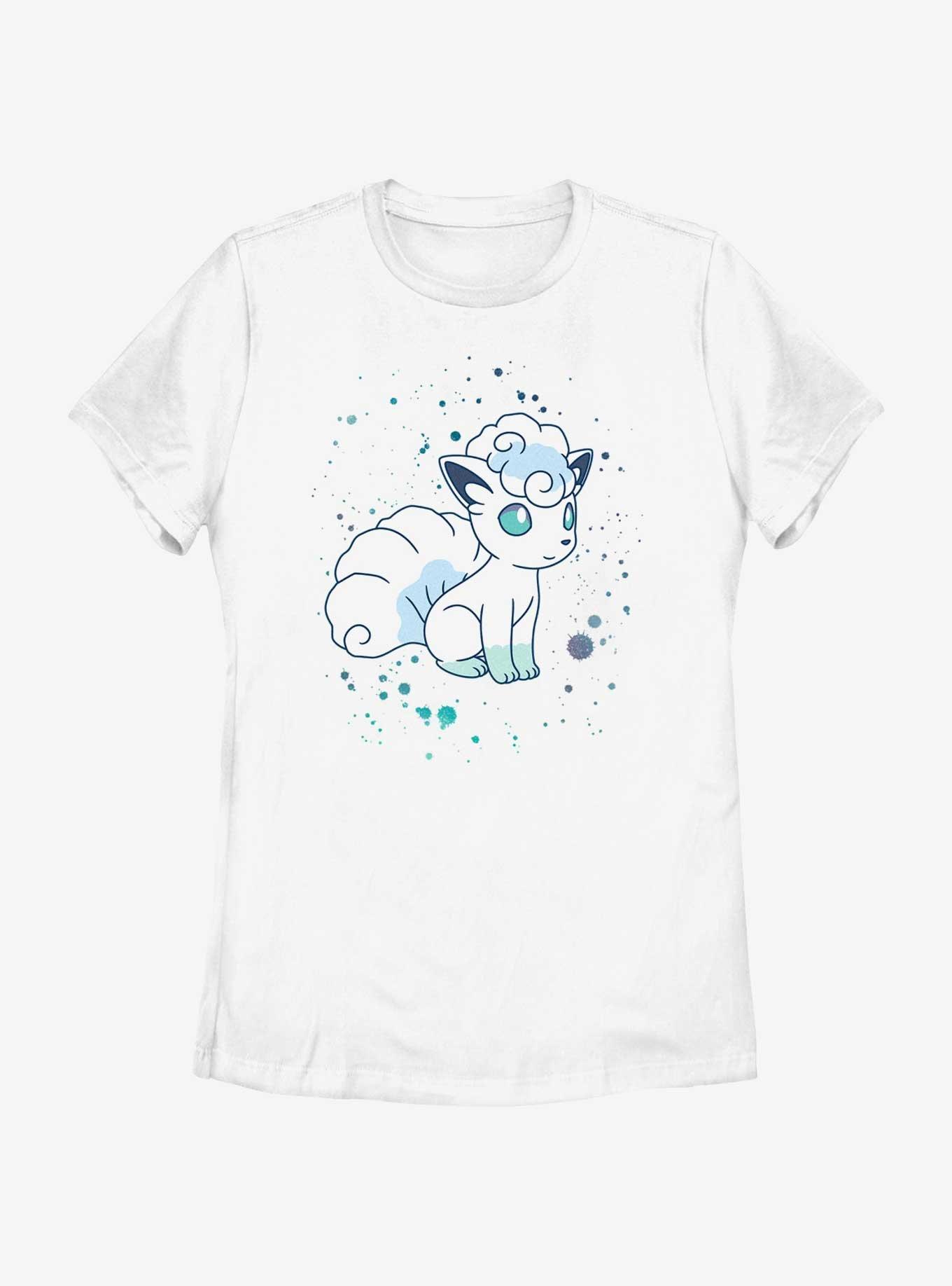 Pokemon Watercolor Vulpix Womens T-Shirt