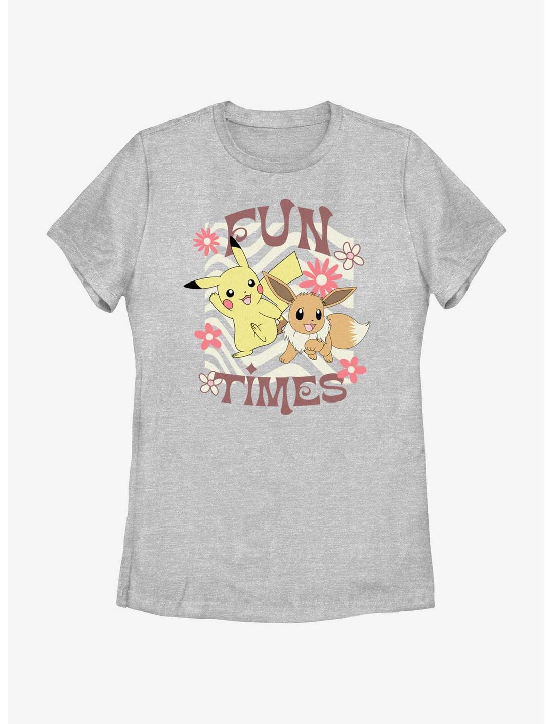 Pokemon Fun Times Pikachu & Eevee Womens T-Shirt, ATH HTR, hi-res