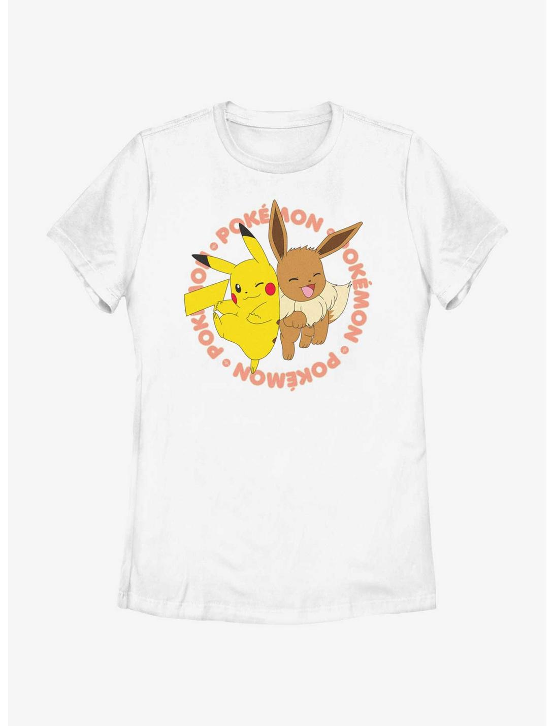 Pokemon Poke Pals Pikachu & Eevee Womens T-Shirt, WHITE, hi-res