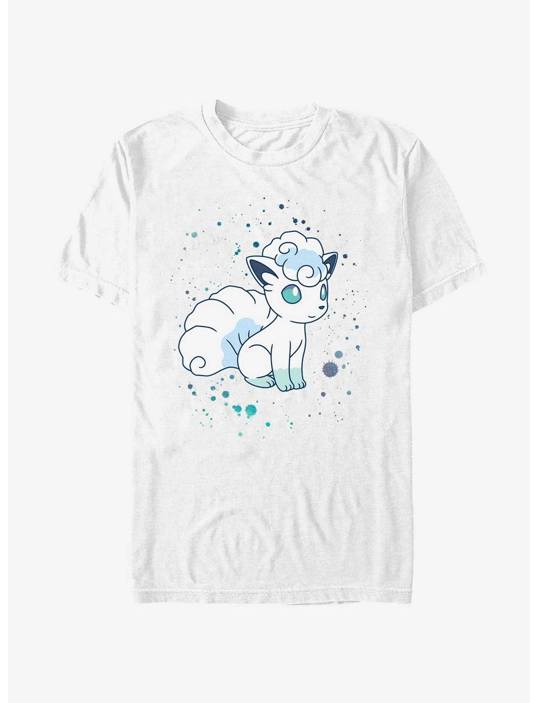 Pokemon Watercolor Vulpix T-Shirt, WHITE, hi-res
