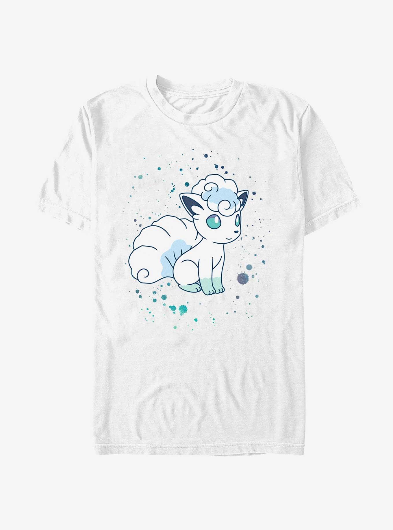 Pokemon Watercolor Vulpix T-Shirt, WHITE, hi-res