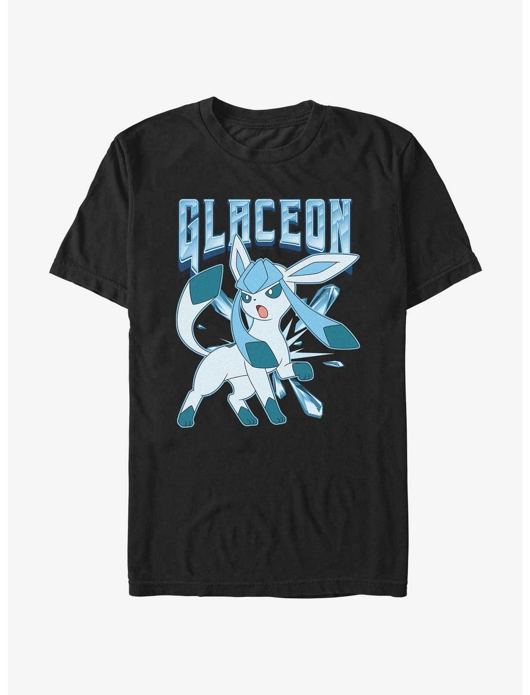 Pokemon Glaceon Ice Beam T-Shirt, BLACK, hi-res