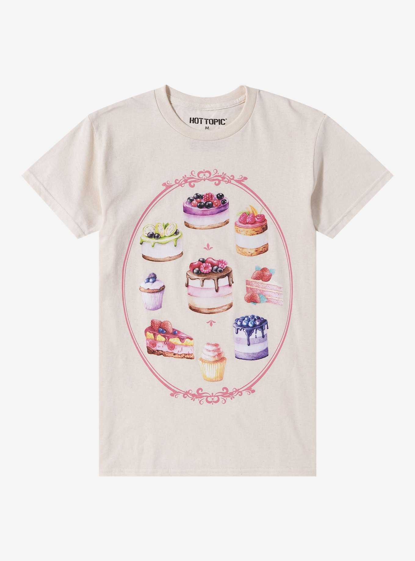 Cake Filigree Frame Boyfriend Fit Girls T-Shirt, , hi-res