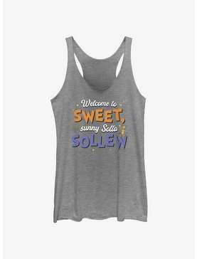 Dr. Seuss's I Had Trouble Getting Into Solla Sollew Welcome To Sweet Sunny Solla Sollew Womens Tank Top, , hi-res