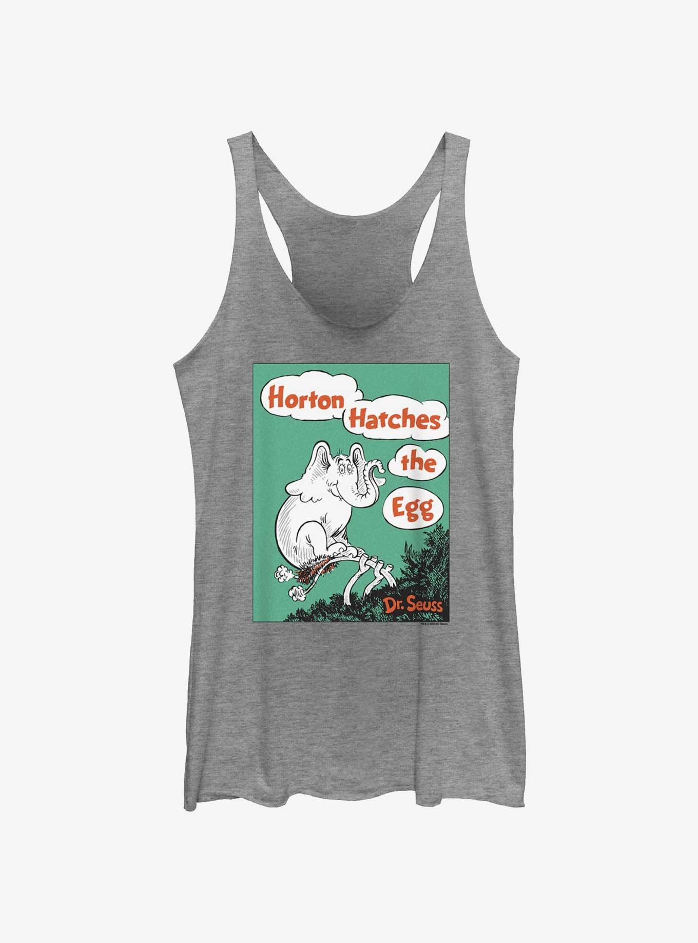 Dr. Seuss's Horton Hatches The Egg Cover Womens Tank Top, GRAY HTR, hi-res