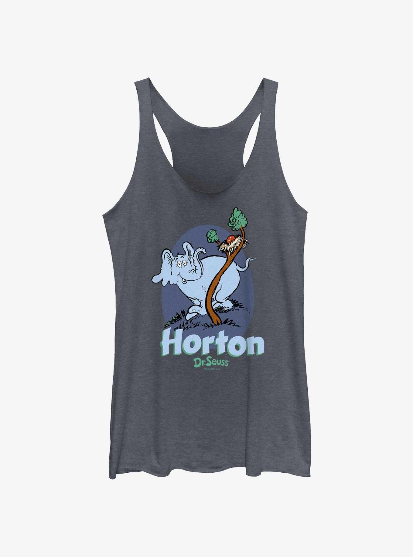 Dr. Seuss's Horton Hatches The Egg Egg Womens Tank Top, NAVY HTR, hi-res