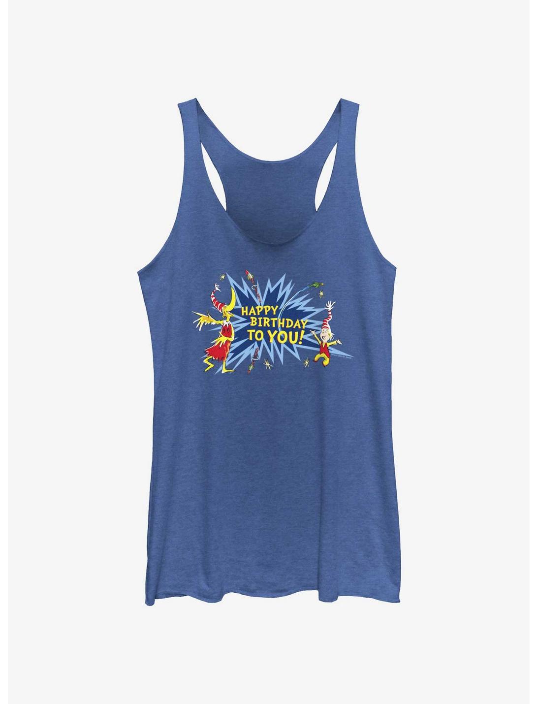 Dr. Seuss Happy Birthday To You Womens Tank Top, ROY HTR, hi-res