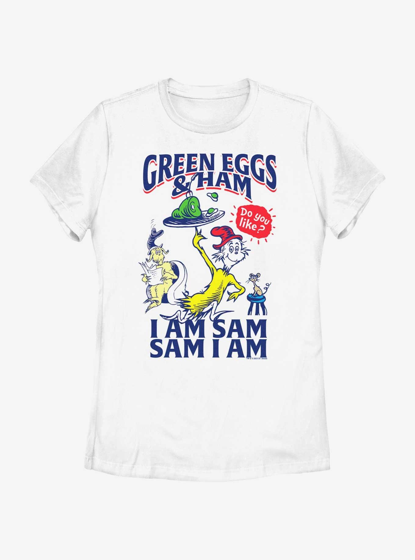 Dr. Seuss's Green Eggs & Ham Sam I Am Womens T-Shirt