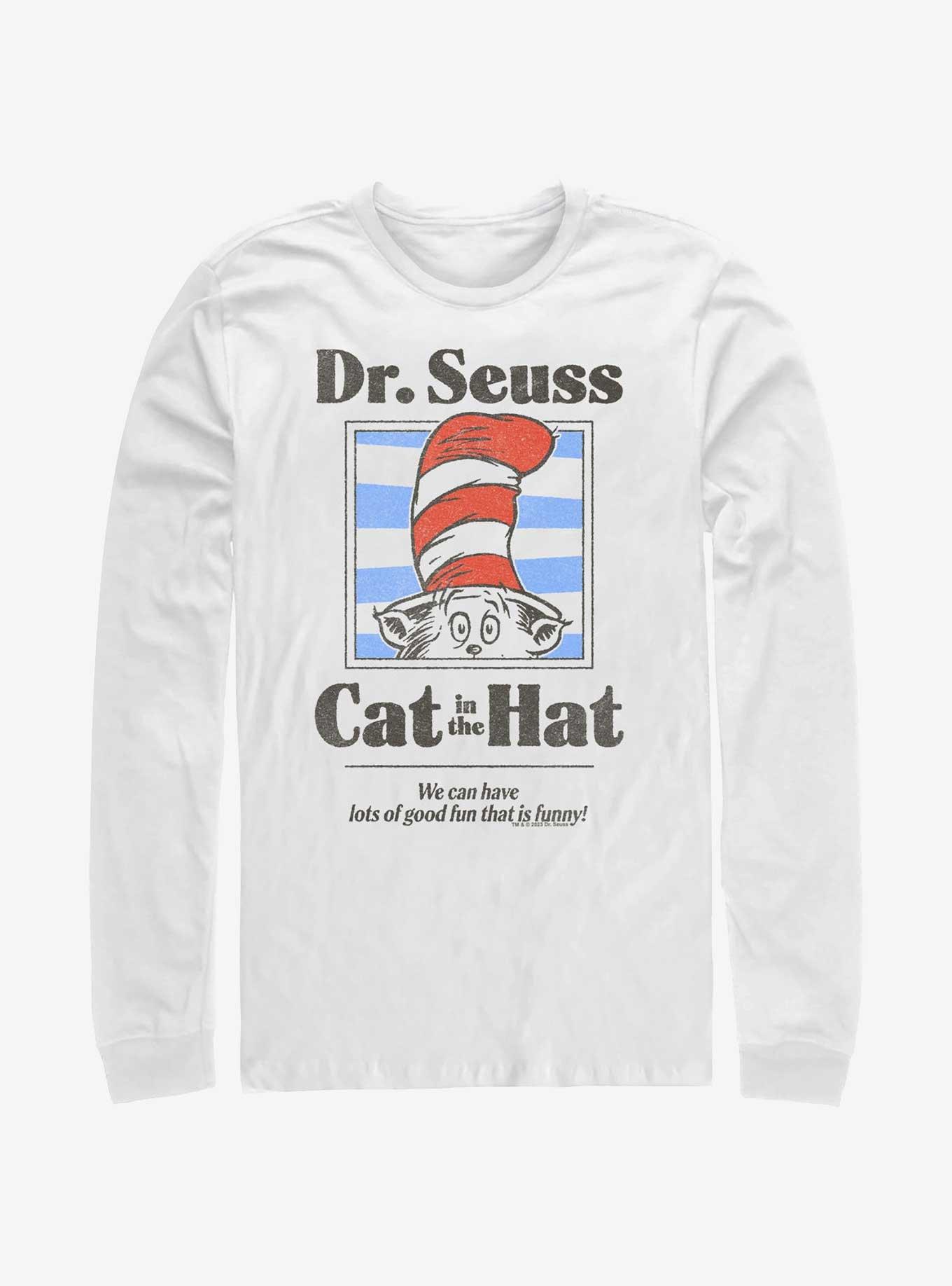 Dr. Seuss's Cat In The Hat Striped Portrait Long-Sleeve T-Shirt, , hi-res