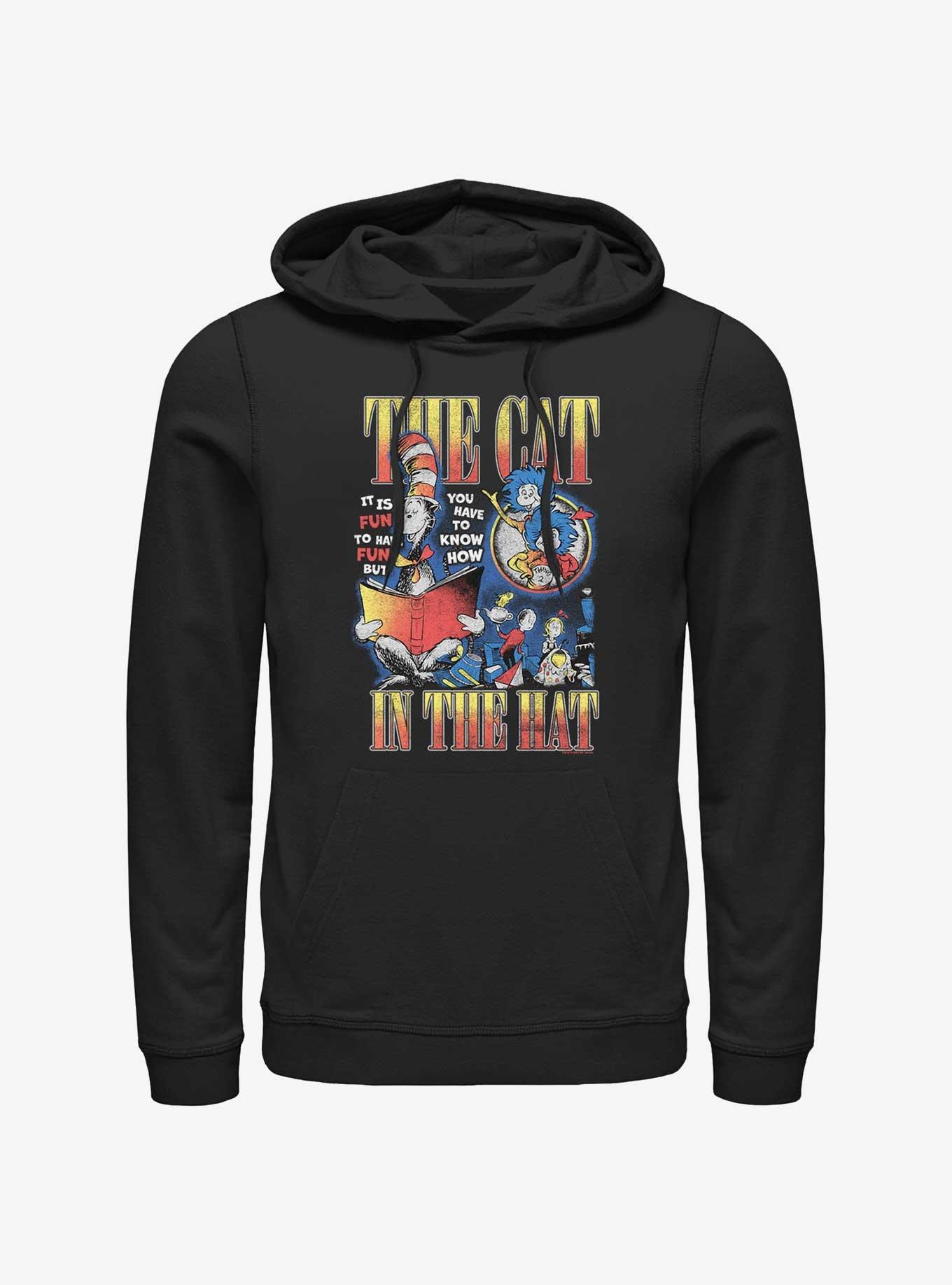 Dr. Seuss's Cat The Hat Vintage Book Read Hoodie