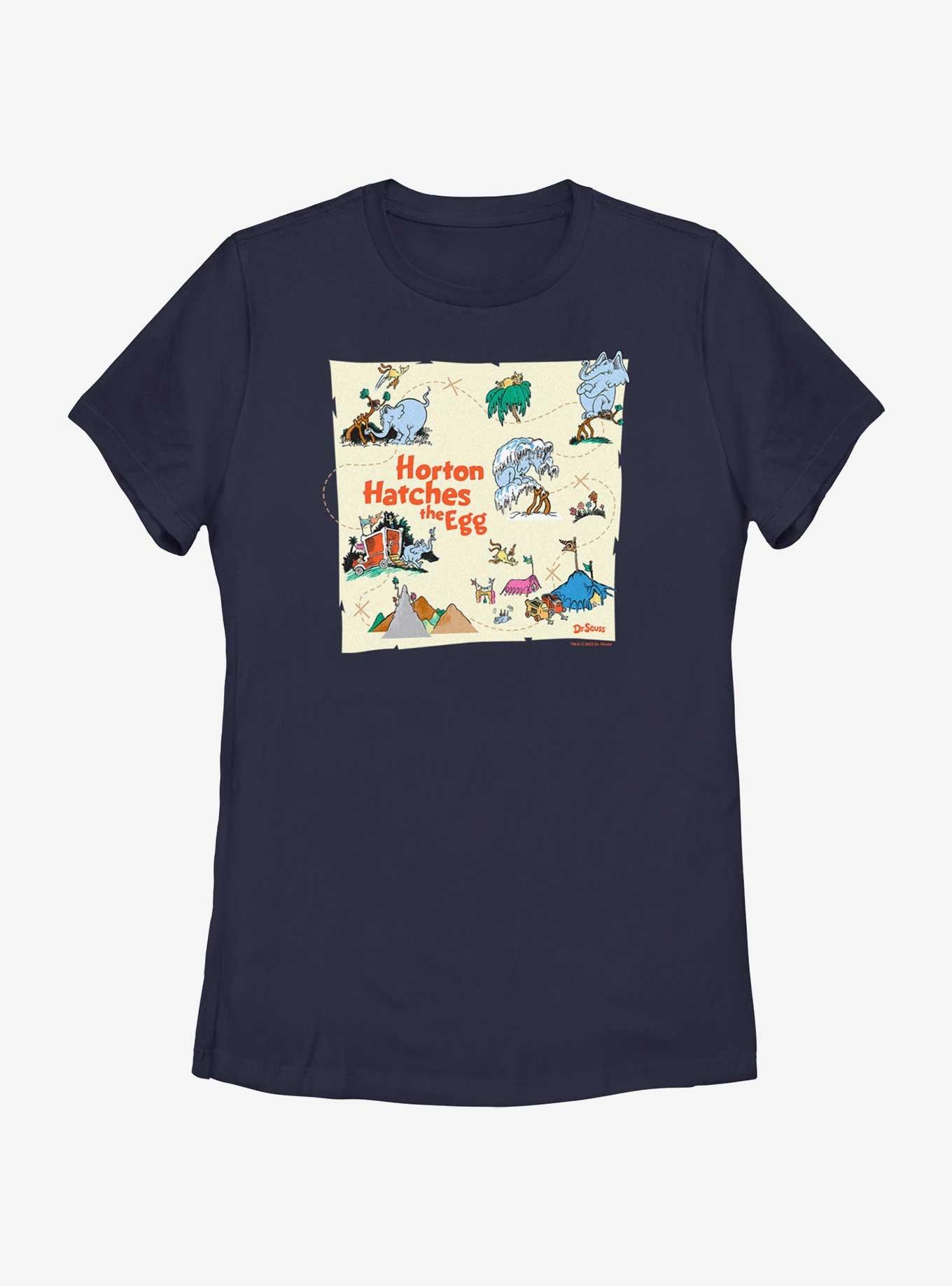 Dr. Seuss's Horton Hatches The Egg Map Womens T-Shirt