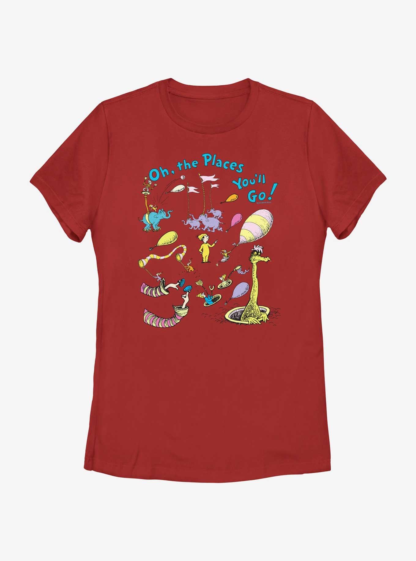 Dr. Seuss's Oh! The Places You'll Go Characters Womens T-Shirt