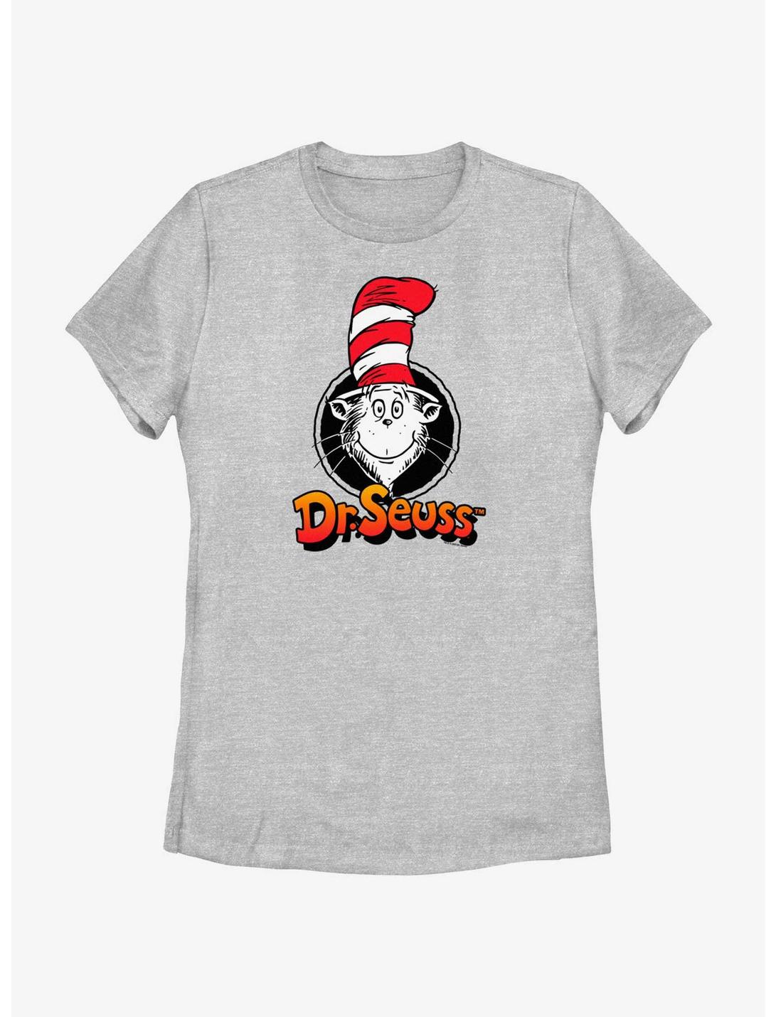 Dr. Seuss's Cat In The Hat Circle Portrait Womens T-Shirt, ATH HTR, hi-res