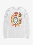 Dr. Seuss's Cat In The Hat Spray Graffiti Long-Sleeve T-Shirt, WHITE, hi-res