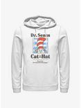 Dr. Seuss's Cat In The Hat Striped Portrait Hoodie, WHITE, hi-res