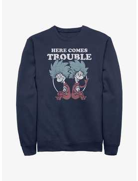 Dr. Seuss's Cat In The Hat Here Comes Trouble Things Sweatshirt, , hi-res