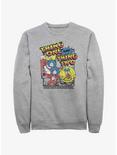 Dr. Seuss's Cat In The Hat Thing One And Thing Two Comic Art Sweatshirt, ATH HTR, hi-res