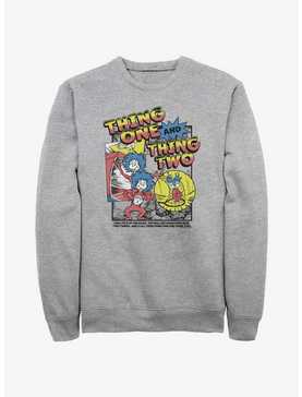 Dr. Seuss's Cat In The Hat Thing One And Thing Two Comic Art Sweatshirt, , hi-res