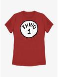 Dr. Seuss's Cat In The Hat Thing 1 Womens T-Shirt, RED, hi-res