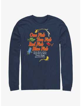 Dr. Seuss's One Fish, Two Fish, Red Fish, Blue Fish Funny Things Are Everywhere Long-Sleeve T-Shirt, , hi-res