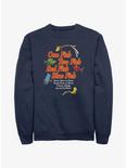 Dr. Seuss's One Fish, Two Fish, Red Fish, Blue Fish Funny Things Are Everywhere Sweatshirt, NAVY, hi-res