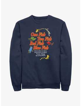 Dr. Seuss's One Fish, Two Fish, Red Fish, Blue Fish Funny Things Are Everywhere Sweatshirt, , hi-res