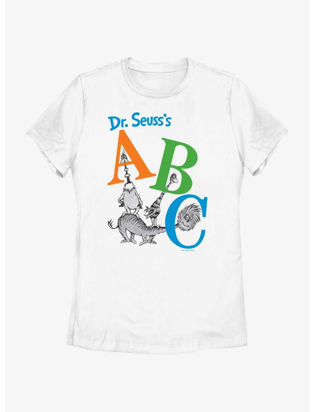 Dr. Seuss's Abc Abcs Womens T-Shirt, WHITE, hi-res