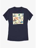 Dr. Seuss's Horton Hatches The Egg Map Womens T-Shirt, NAVY, hi-res