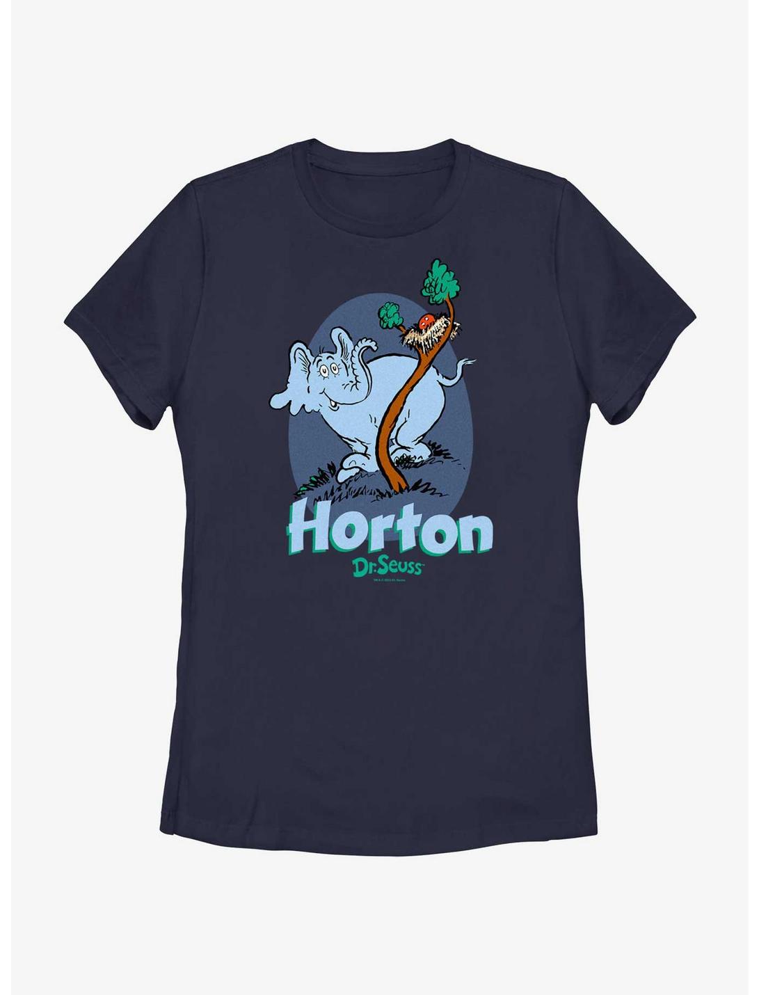 Dr. Seuss's Horton Hatches The Egg Egg Womens T-Shirt, NAVY, hi-res