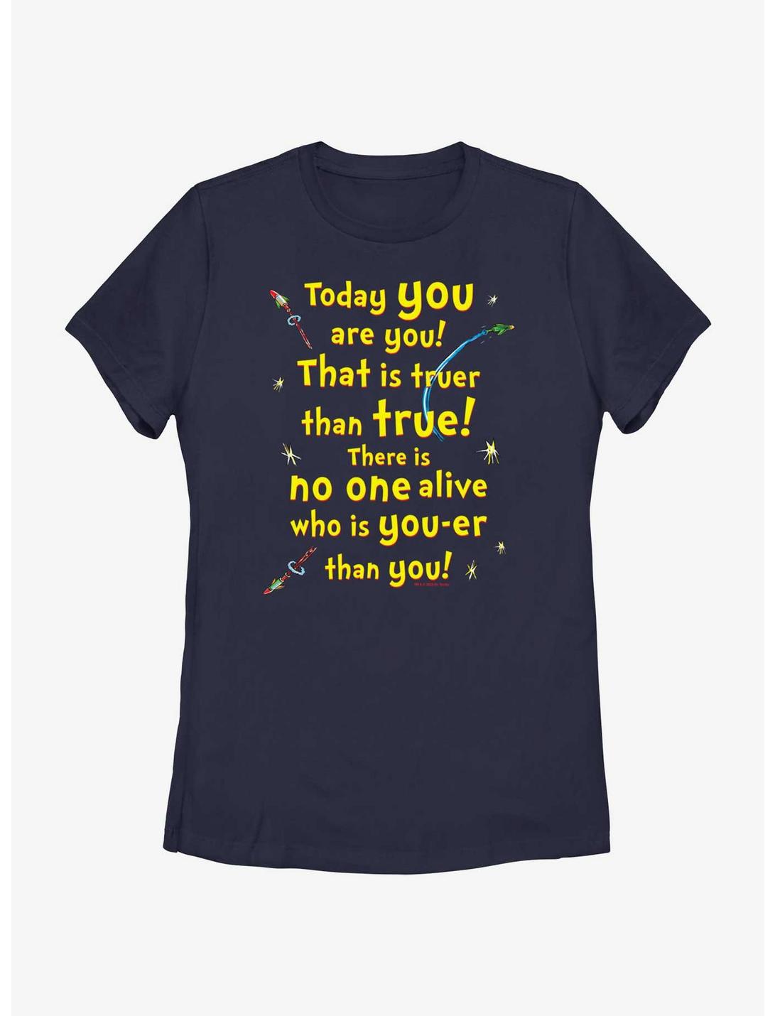 Dr. Seuss Truer Than True Womens T-Shirt, NAVY, hi-res