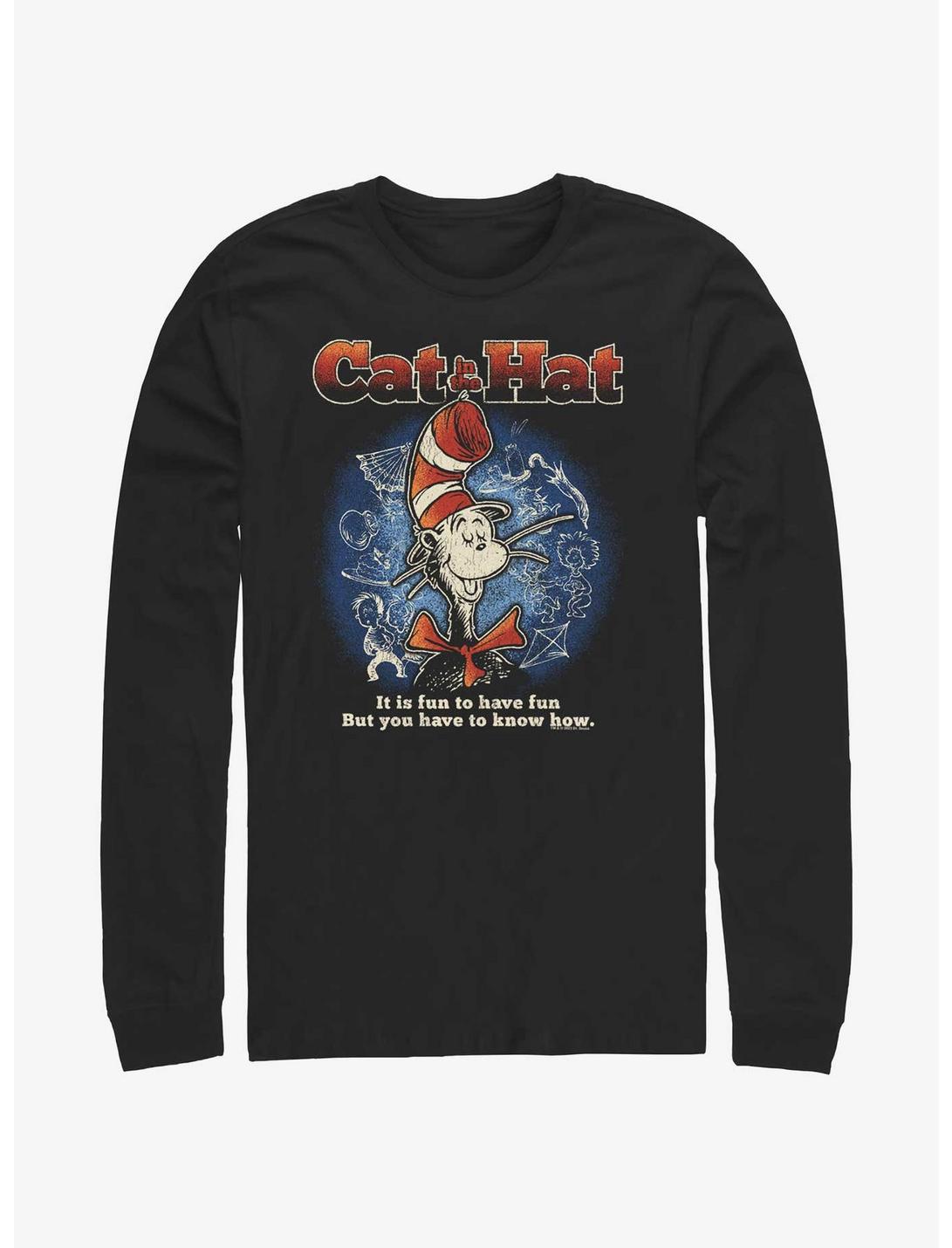 Dr. Seuss's Cat In The Hat Fun To Have Fun Long-Sleeve T-Shirt, BLACK, hi-res