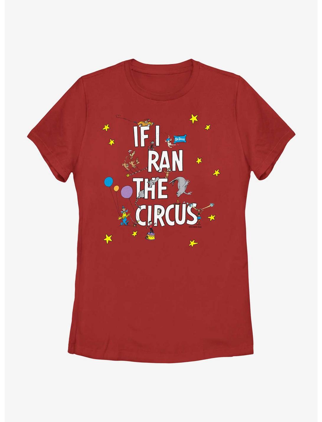 Dr. Seuss's If I Ran The Circus Stars Womens T-Shirt, RED, hi-res