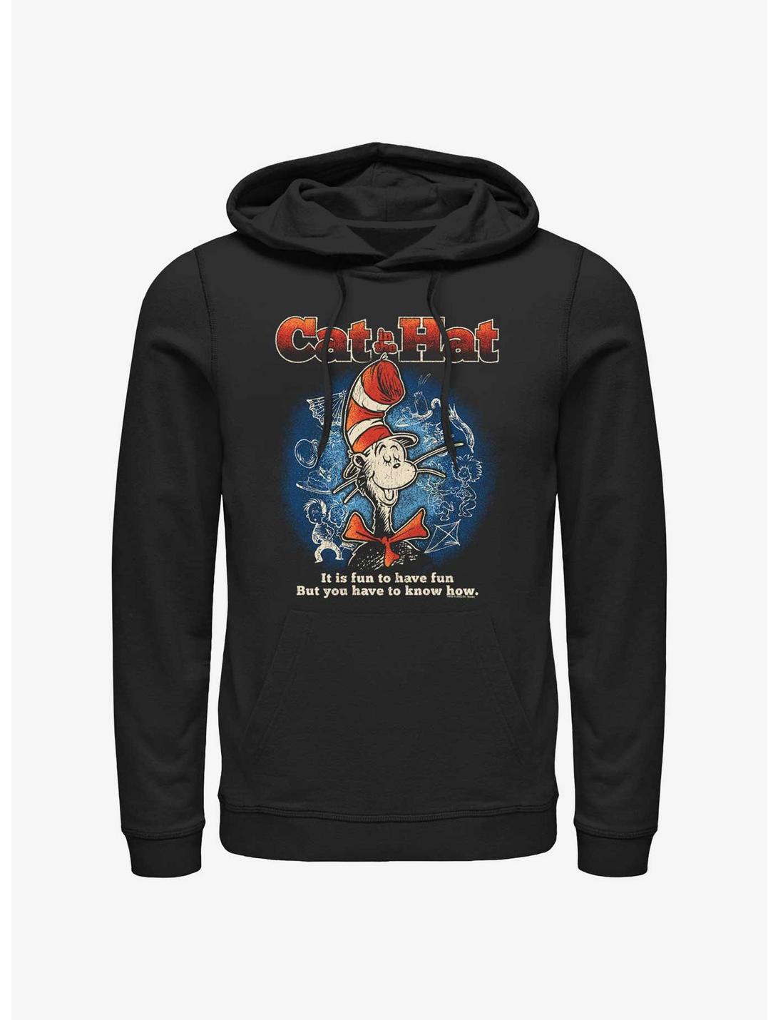 Dr. Seuss's Cat In The Hat Fun To Have Fun Hoodie, BLACK, hi-res