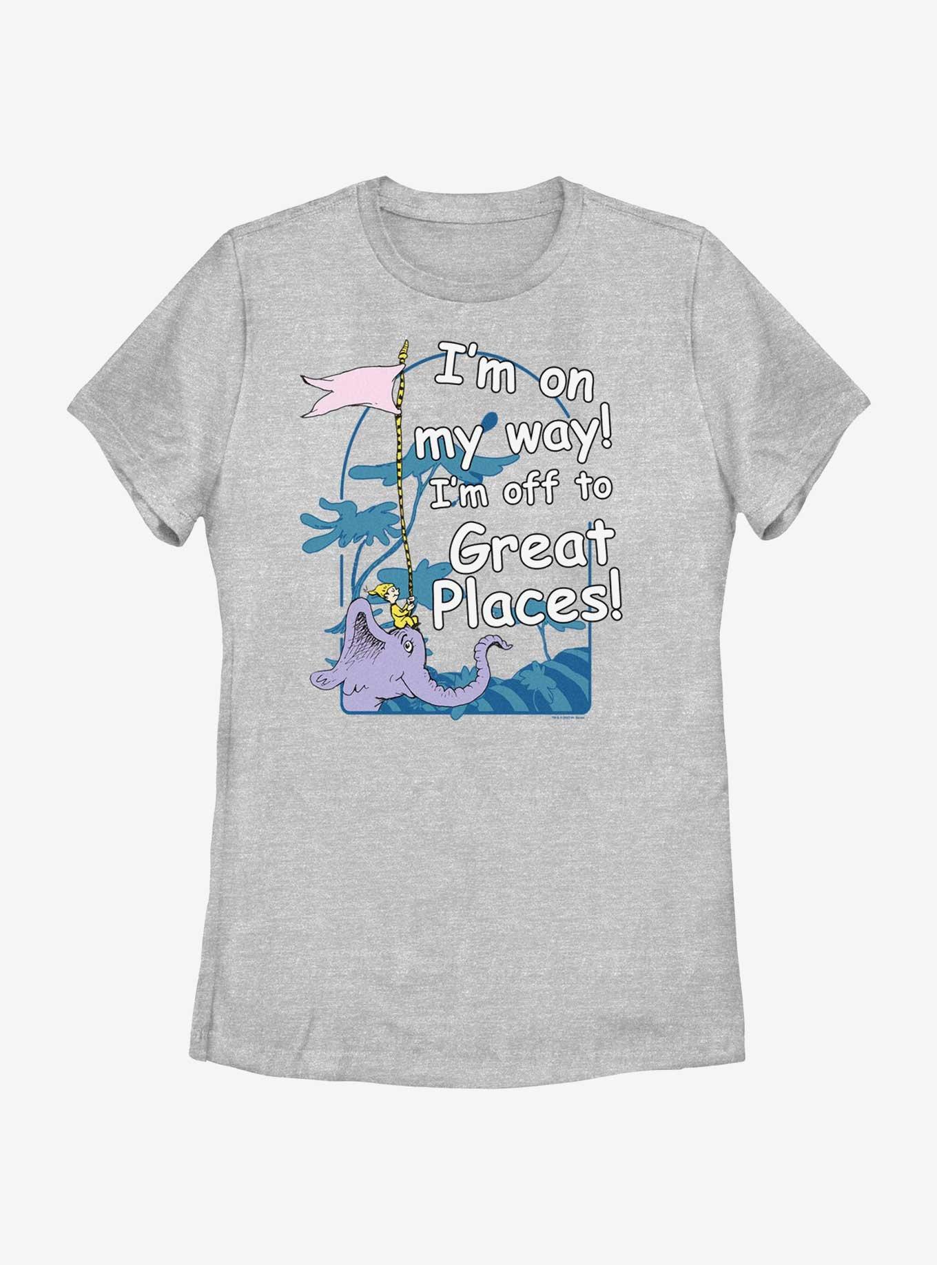 Dr. Seuss's Oh! The Places You'll Go Off To Great Places Womens T-Shirt, , hi-res
