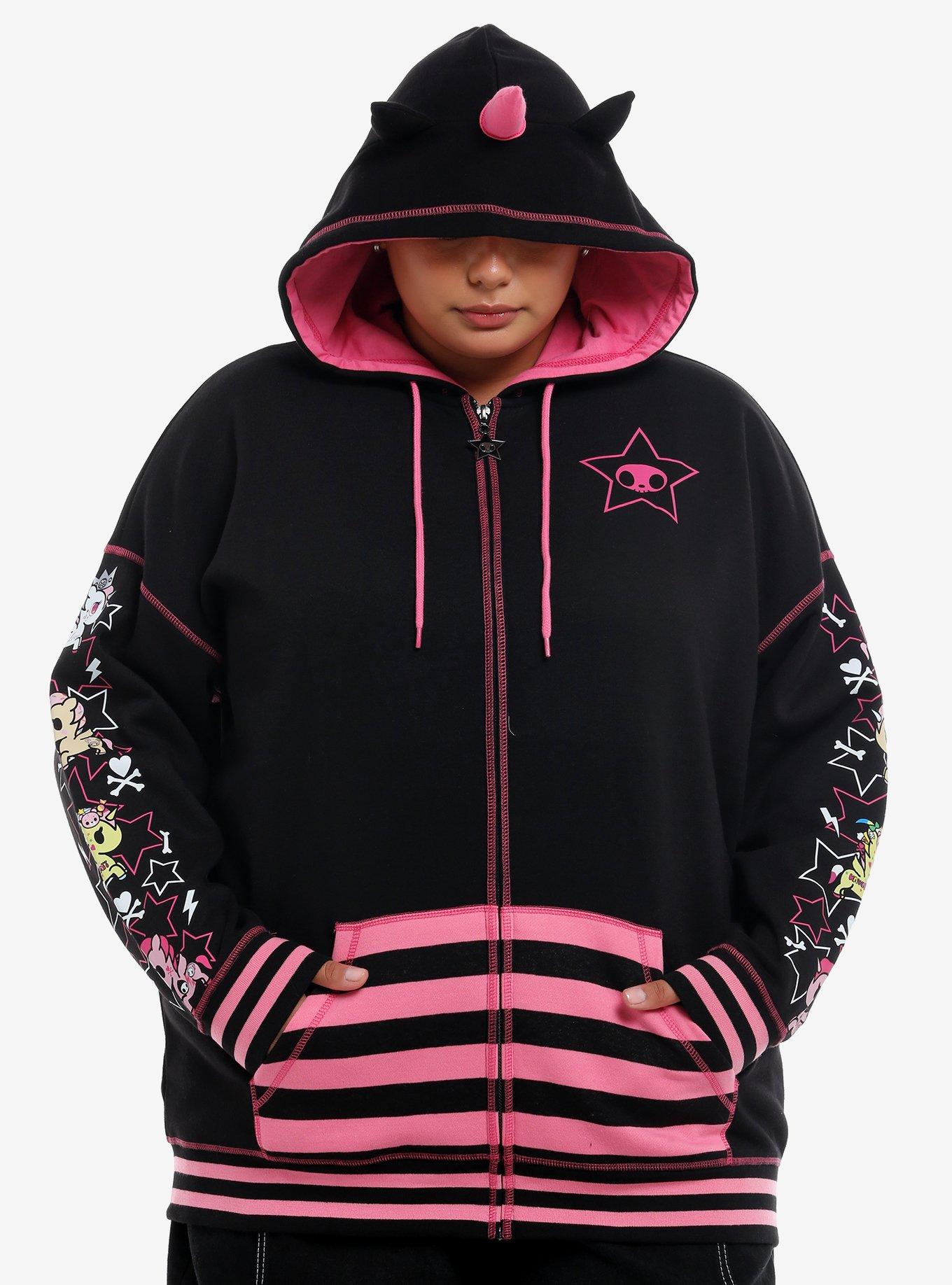 Tokidoki Unicorno Girls Oversized Hoodie Plus Size, , hi-res