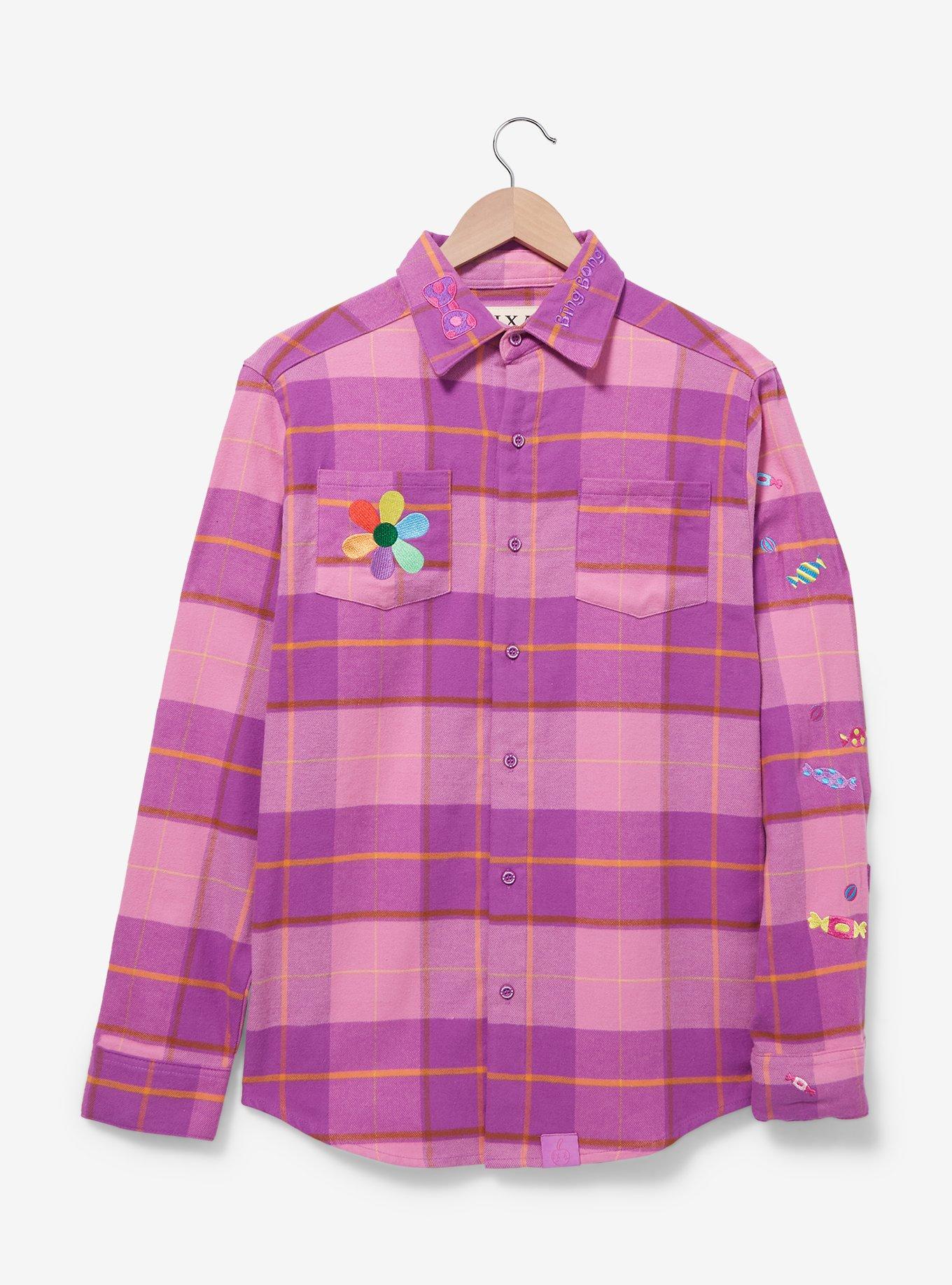 Cakeworthy Disney Pixar Inside Out Bing Bong Flannel, PLAID - PINK, hi-res