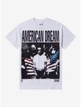 21 Savage American Dream Flag Portrait T-Shirt, BRIGHT WHITE, hi-res