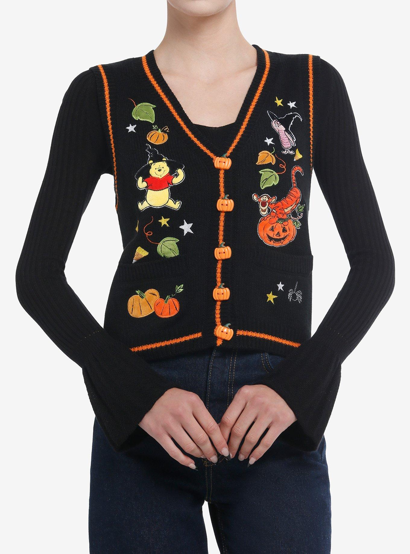 Disney Winnie The Pooh Halloween Embroidered Sweater Vest, MULTI, hi-res