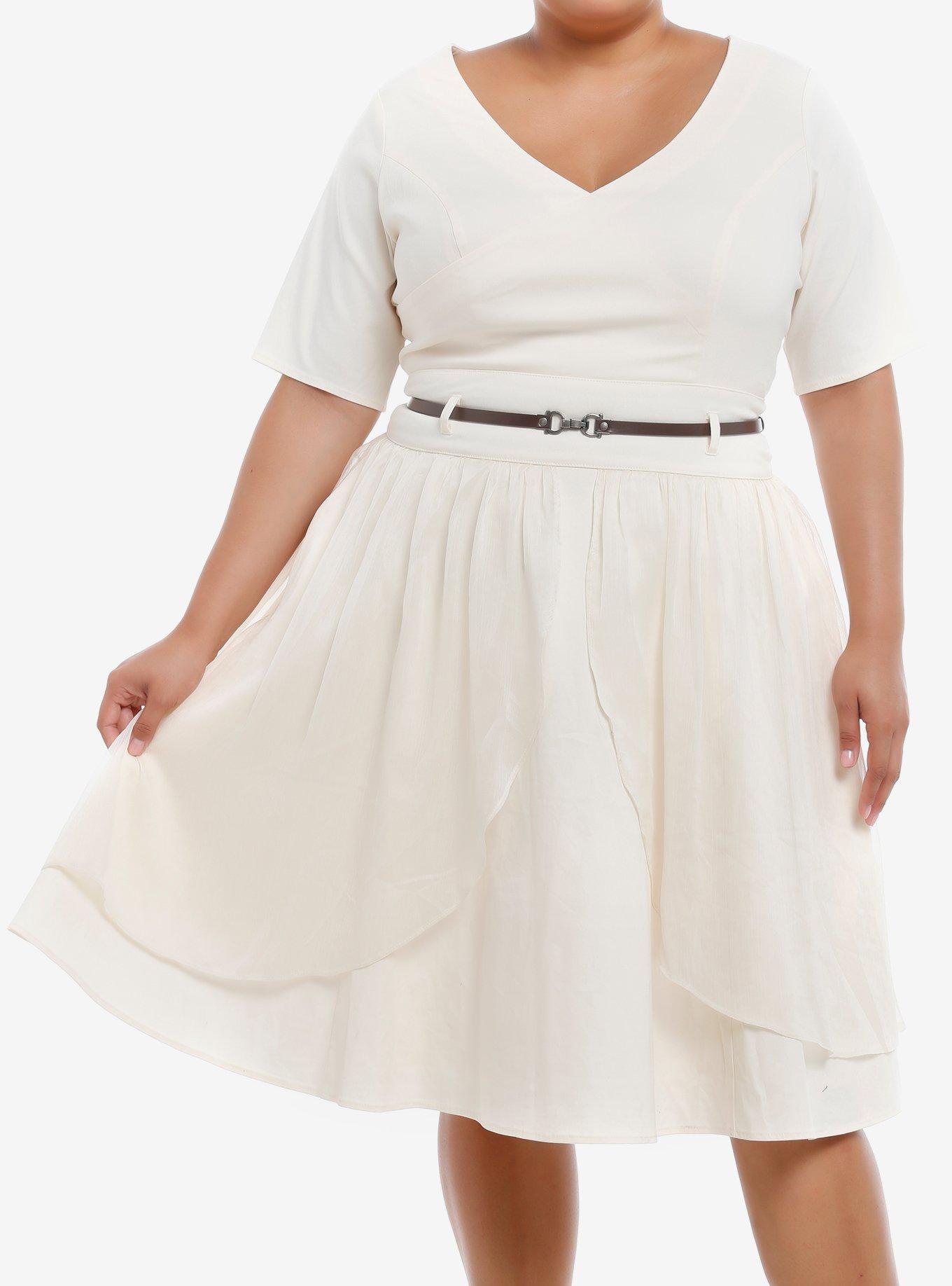 Her Universe Star Wars Obi-Wan Kenobi Retro Dress Plus Size Her Universe Exclusive, IVORY, hi-res