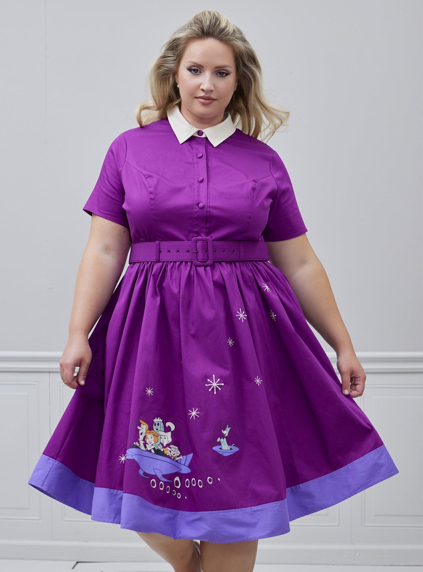 Her Universe The Jetsons Collar Retro Dress Plus Size Her Universe Exclusive, , hi-res