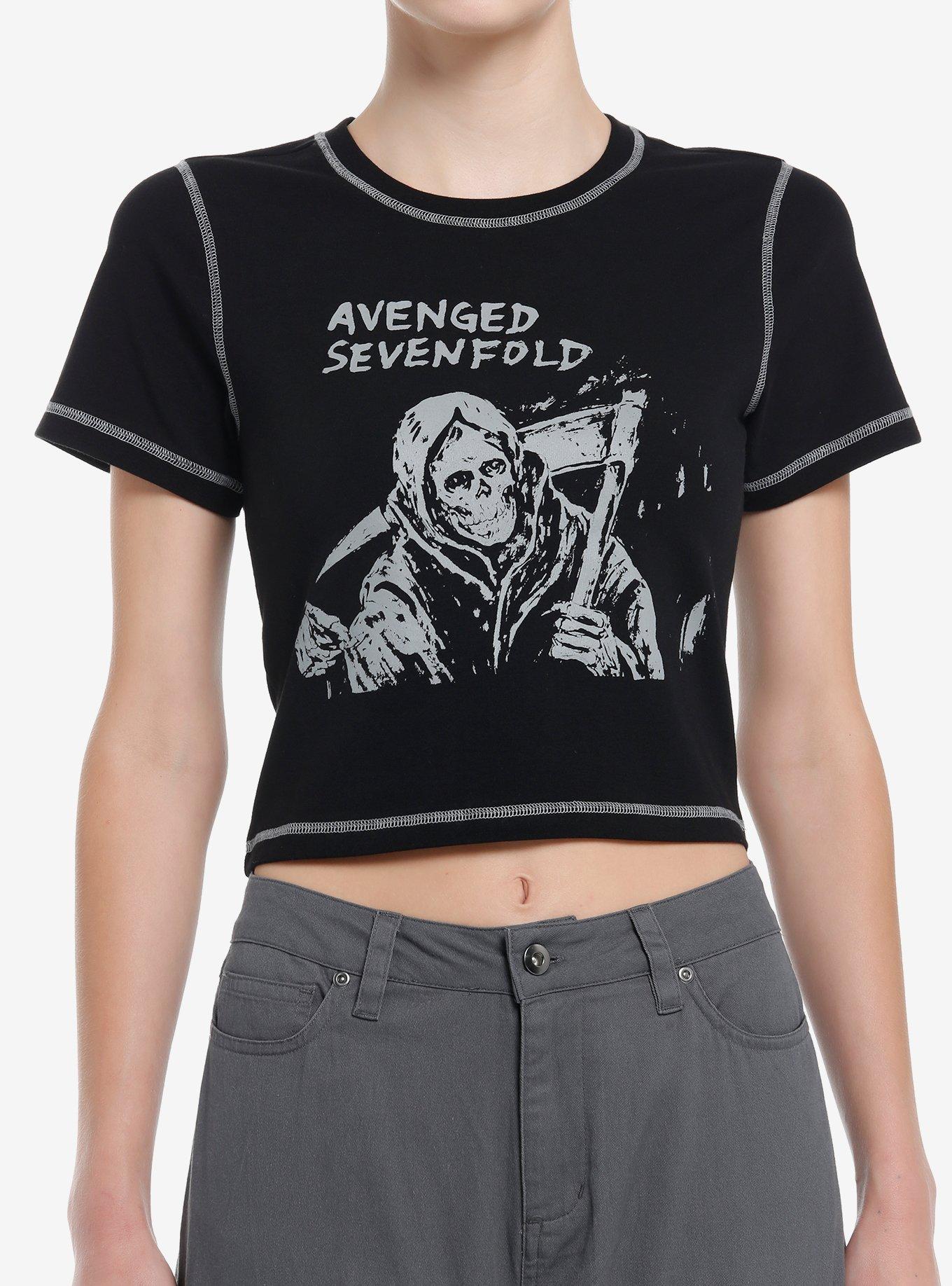 Avenged Sevenfold Grim Reaper Girls Baby T-Shirt, BLACK, hi-res