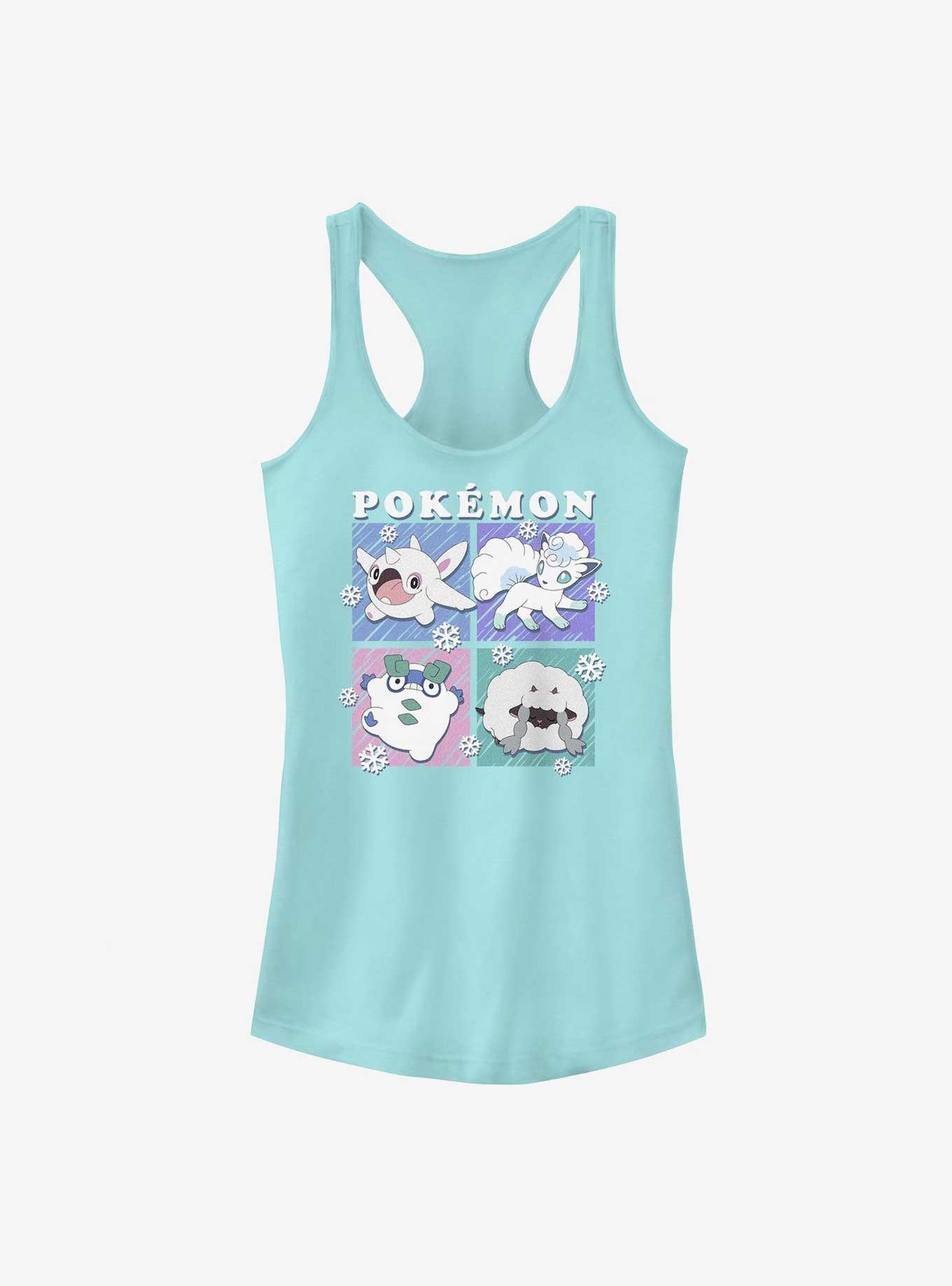 Pokemon Ice Blocks Girls Tank Top - BLUE