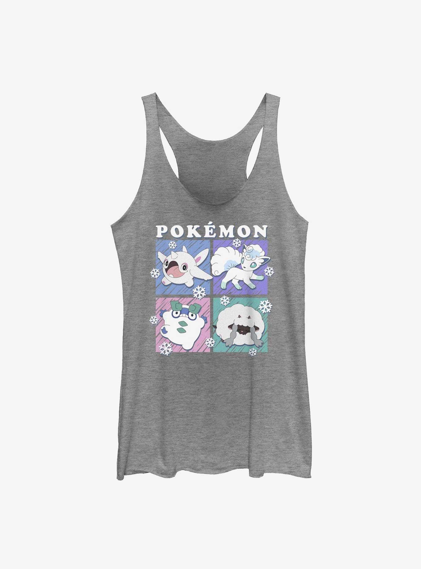 Pokemon Ice Blocks Girls Tank Top, GRAY HTR, hi-res