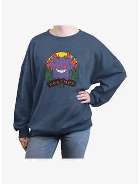 Pokemon Forest Attack Girls Oversized Sweatshirt, , hi-res