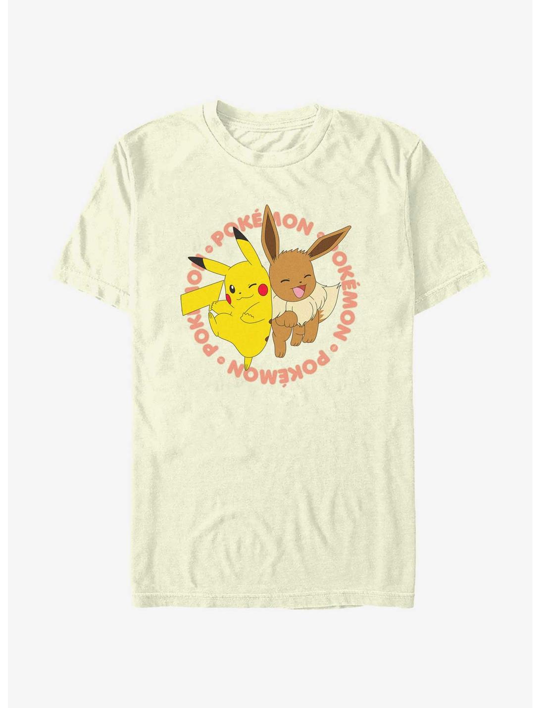 Pokemon Poke Pals Pikachu & Eevee T-Shirt, NATURAL, hi-res