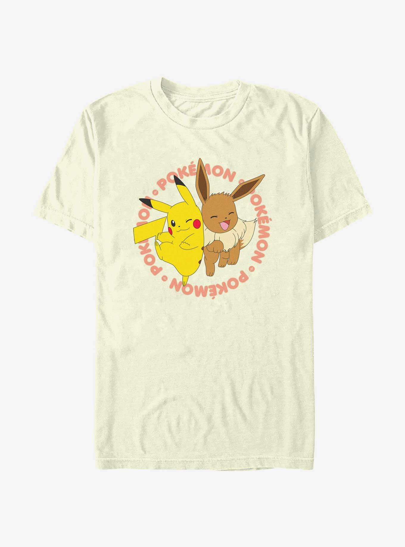 Pokemon Poke Pals Pikachu & Eevee T-Shirt, NATURAL, hi-res