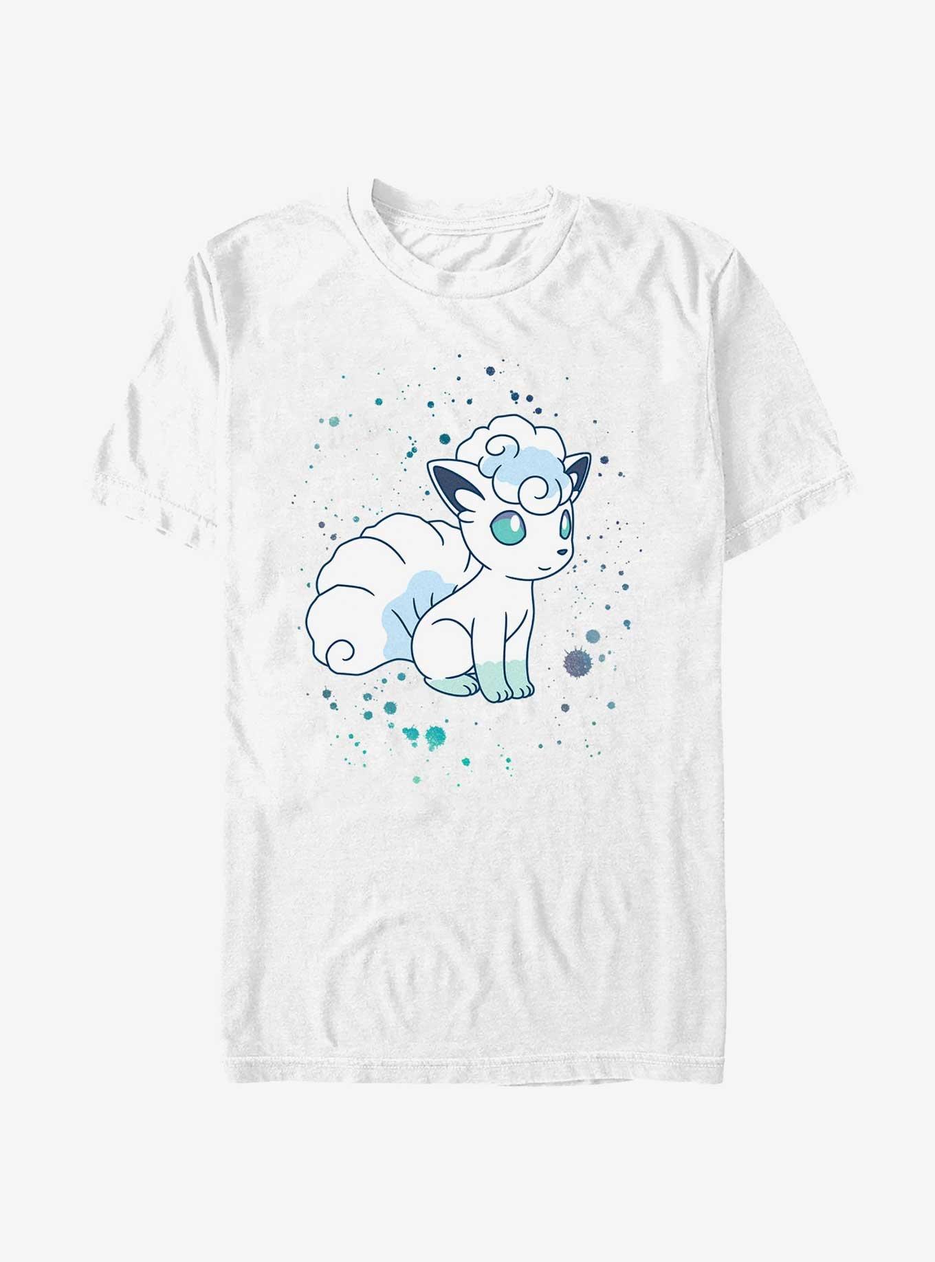 Pokemon Watercolor Vulpix T-Shirt, WHITE, hi-res