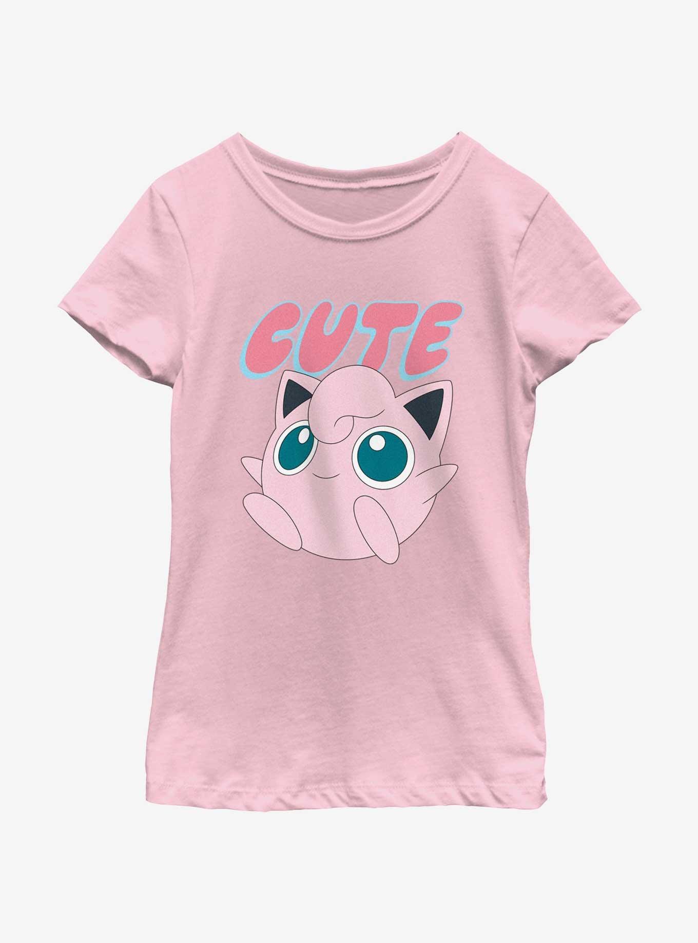 Pokemon Cute Jigglypuff Youth Girls T-Shirt