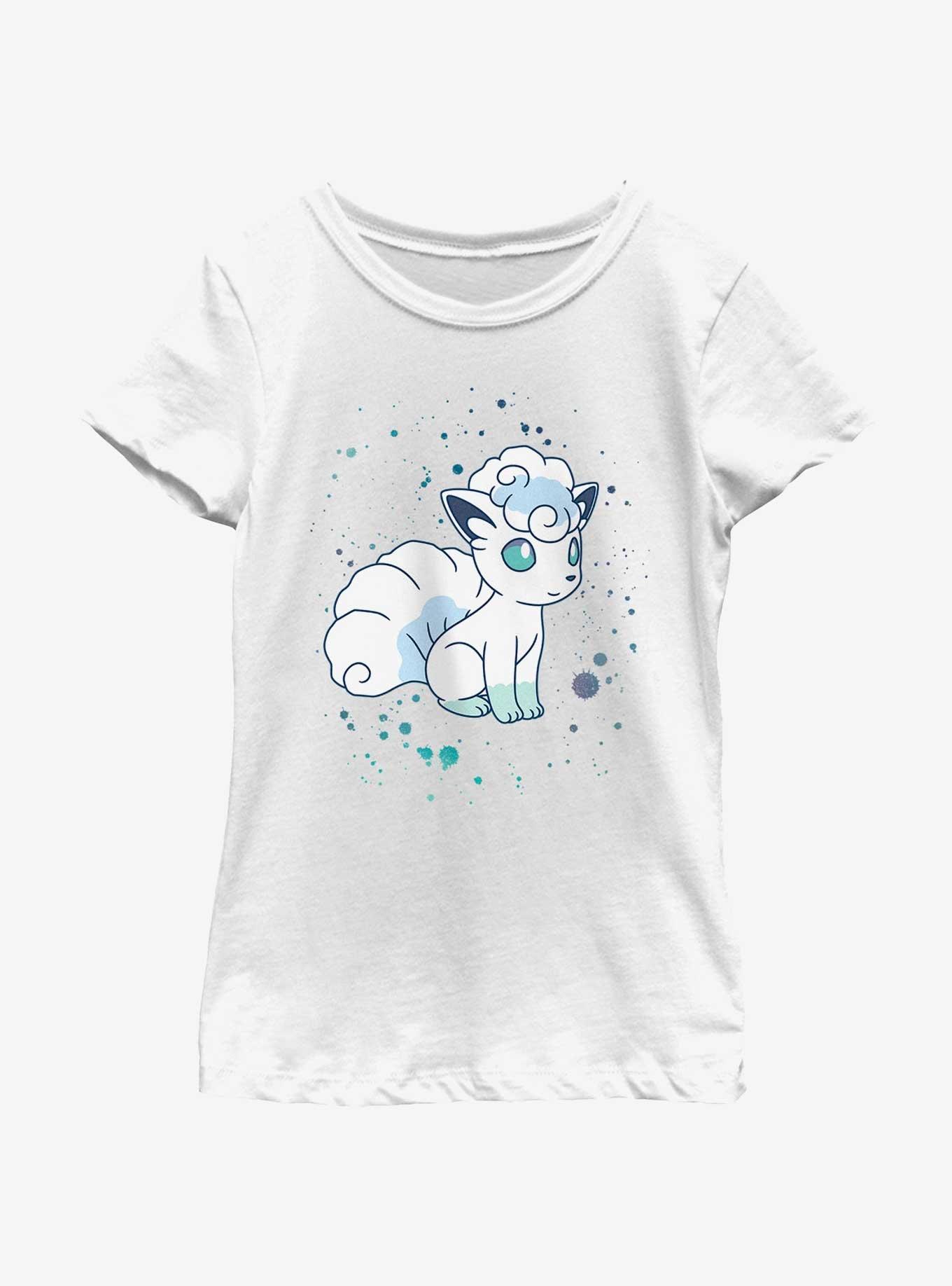 Pokemon Watercolor Vulpix Youth Girls T-Shirt