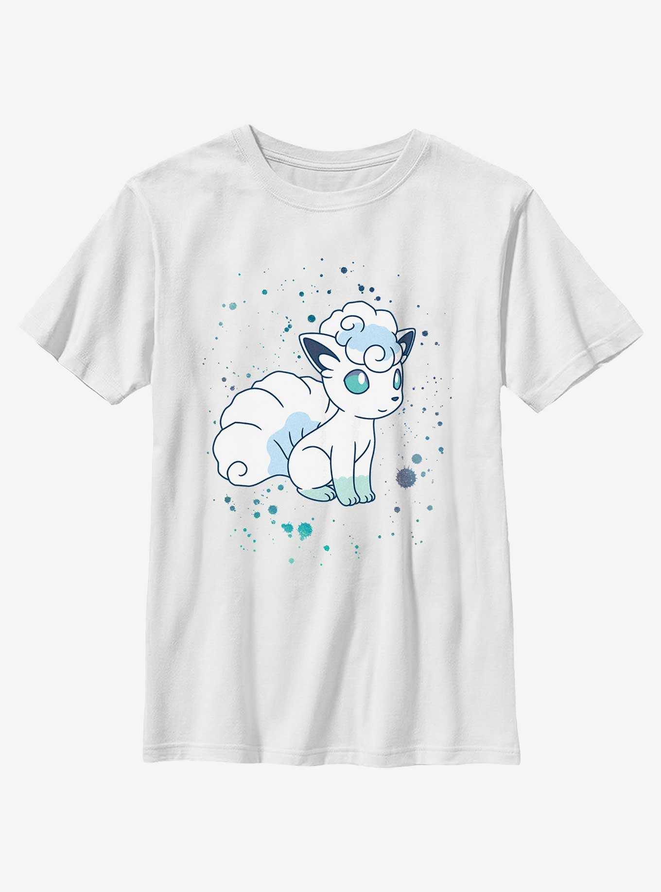 Pokemon Watercolor Vulpix Youth T-Shirt, , hi-res